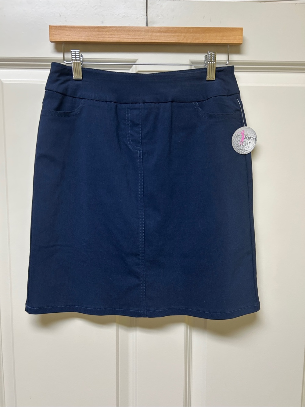Women's Navy Stretch A-Line Skort by (unbranded)